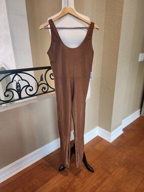 WeWoreWhat Brown Scoop-Neck Jumpsuit